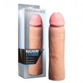 Телесная фаллическая насадка на пенис Magnum Xtender - 23 см. - Blush Novelties - в Новочебоксарске купить с доставкой