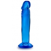 Синий анальный фаллоимитатор Sweet N Small 6 Inch Dildo With Suction Cup - 16,5 см. - Blush Novelties