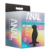 Черный анальный вибромассажёр Silicone Vibrating Prostate Massager 02 - 10,8 см. - Blush Novelties - в Новочебоксарске купить с доставкой