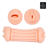 Двусторонний мастурбатор - ротик и вагина - Bior toys - в Новочебоксарске купить с доставкой
