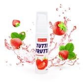 Гель-смазка Tutti-frutti с земляничным вкусом - 30 гр. - Биоритм - купить с доставкой в Новочебоксарске