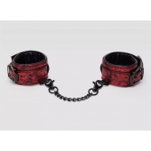 Красно-черные наручники Reversible Faux Leather Wrist Cuffs - Fifty Shades of Grey - купить с доставкой в Новочебоксарске