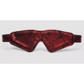 Двусторонняя красно-черная маска на глаза Reversible Faux Leather Blindfold - Fifty Shades of Grey - купить с доставкой в Новочебоксарске