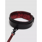 Стильный ошейник с поводком Reversible Faux Leather Collar and Lead - Fifty Shades of Grey - купить с доставкой в Новочебоксарске