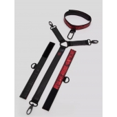 Ошейник с наручниками Reversible Faux Leather Collar and Wrist - Fifty Shades of Grey - купить с доставкой в Новочебоксарске