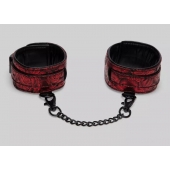 Красно-черные оковы Reversible Faux Leather Ankle Cuffs - Fifty Shades of Grey - купить с доставкой в Новочебоксарске