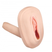 Мастурбатор-вагина с вибрацией и выносным пультом управления REALSTUFF SMOOTH   BALD - Dream Toys - в Новочебоксарске купить с доставкой