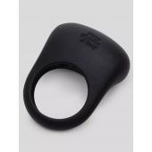Черное эрекционное виброкольцо Sensation Rechargeable Vibrating Love Ring - Fifty Shades of Grey - в Новочебоксарске купить с доставкой