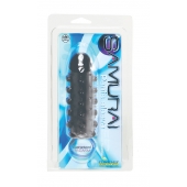 Дымчатая стимулирующая насадка с закрытой головкой SAMURAI PENIS SLEEVE BLACK - 14,5 см. - NMC - в Новочебоксарске купить с доставкой