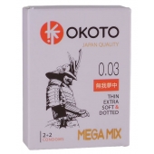Набор из 4 презервативов OKOTO MegaMIX - Sitabella - купить с доставкой в Новочебоксарске