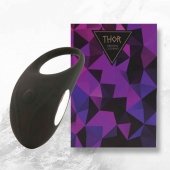 Черное эрекционное виброкольцо Thor Cockring - FeelzToys - в Новочебоксарске купить с доставкой