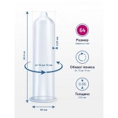 Презервативы MY.SIZE размер 64 - 3 шт. - My.Size - купить с доставкой в Новочебоксарске