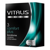 Контурные презервативы VITALIS PREMIUM comfort plus - 3 шт. - Vitalis - купить с доставкой в Новочебоксарске