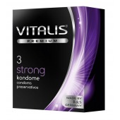 Презервативы с утолщенной стенкой VITALIS PREMIUM strong - 3 шт. - Vitalis - купить с доставкой в Новочебоксарске