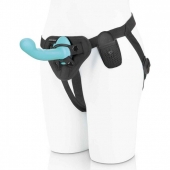 Голубая изогнутая насадка 6in Remote Control Ripple P-Spot G-Spot на черных трусиках - 16 см. - Pegasus - купить с доставкой в Новочебоксарске