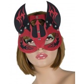 Маска дьяволицы с рожками - LOVETOY (А-Полимер) - купить с доставкой в Новочебоксарске