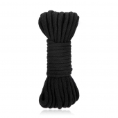 Черная хлопковая веревка для связывания Bondage Rope - 10 м. - Lux Fetish - купить с доставкой в Новочебоксарске