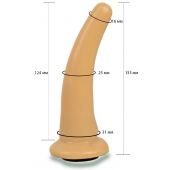 Телесная гладкая насадка Harness - 13,3 см. - LOVETOY (А-Полимер) - купить с доставкой в Новочебоксарске