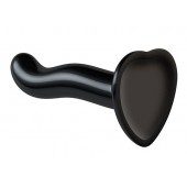 Черный фаллоимитатор-насадка Strap-On-Me P G spot Dildo size S - 16,4 см. - Strap-on-me - купить с доставкой в Новочебоксарске