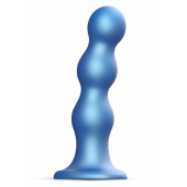 Голубая насадка Strap-On-Me Dildo Plug Balls size S - Strap-on-me - купить с доставкой в Новочебоксарске
