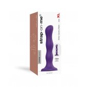 Фиолетовая насадка Strap-On-Me Dildo Geisha Balls size XL - Strap-on-me - купить с доставкой в Новочебоксарске