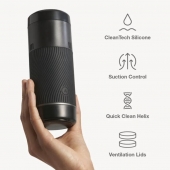 Черный мастурбатор с контролем всасывания Arcwave Pow Stroker - Arcwave - в Новочебоксарске купить с доставкой