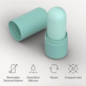 Мятный двусторонний мастурбатор Arcwave Ghost Pocket Stroker - Arcwave - в Новочебоксарске купить с доставкой