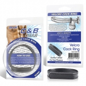 Кольцо на пенис из искусственной кожи на липучке VELCRO COCK RING - 5 см. - BlueLine - в Новочебоксарске купить с доставкой