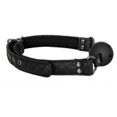 Черный кляп-шарик BALL GAG DIAMOND - Dream Toys - купить с доставкой в Новочебоксарске