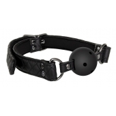 Черный кляп-шарик BALL GAG DIAMOND - Dream Toys - купить с доставкой в Новочебоксарске