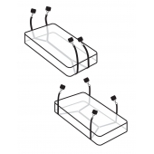 Фиксаторы для кровати WRAPAROUND MATTRESS RESTRAIN - Pipedream - купить с доставкой в Новочебоксарске