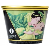 Массажная свеча Exotic Green Tea с ароматом зелёного чая - 170 мл. - Shunga - купить с доставкой в Новочебоксарске
