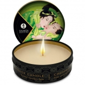 Массажная свеча Exotic Green Tea с ароматом зелёного чая - 30 мл. - Shunga - купить с доставкой в Новочебоксарске