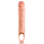 Телесная насадка-удлинитель 11.5 Inch Silicone Cock Sheath Penis Extender - 29,2 см. - Blush Novelties - в Новочебоксарске купить с доставкой