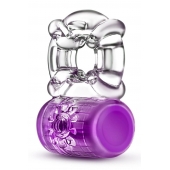 Фиолетовое эрекционное виброкольцо Pleaser Rechargeable C-Ring - Blush Novelties - в Новочебоксарске купить с доставкой