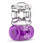 Фиолетовое эрекционное виброкольцо One Night Stand Vibrating C-Ring - Blush Novelties - в Новочебоксарске купить с доставкой