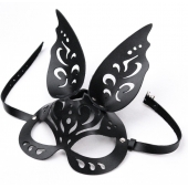 Черная ажурная маска  Зайка  с ушками - Crazy Handmade - купить с доставкой в Новочебоксарске