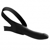 Черный кляп-страпон Masters Mini Face Fuck Strap-On - 14 см. - XR Brands - купить с доставкой в Новочебоксарске