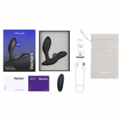Черный анальный вибратор We-Vibe Vector+ - We-vibe - в Новочебоксарске купить с доставкой