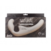 Бежевый безремневой страпон Temptation - Lola Games - купить с доставкой в Новочебоксарске