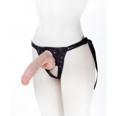 Реалистичный фаллос на поясе Harness - 20,5 см. - LOVETOY (А-Полимер) - купить с доставкой в Новочебоксарске