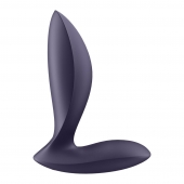 Фиолетовый анальный вибростимулятор Power Plug - Satisfyer - в Новочебоксарске купить с доставкой