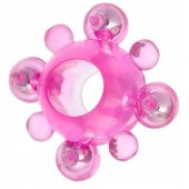 Эрекционное кольцо c бусинками - Toyfa Basic - в Новочебоксарске купить с доставкой