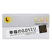 Презервативы Sagami Original 0.02 L-size увеличенного размера - 5 шт. - Sagami - купить с доставкой в Новочебоксарске