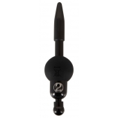 Черный уретральный вибростимулятор Vibrating Penis Plug - Orion - купить с доставкой в Новочебоксарске