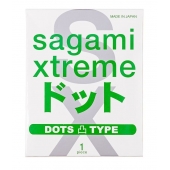 Презерватив Sagami Xtreme Type-E с точками - 1 шт. - Sagami - купить с доставкой в Новочебоксарске