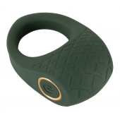 Зеленое эрекционное виброкольцо Luxurious Vibro Cock Ring - Orion - в Новочебоксарске купить с доставкой
