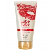 Интимный гель на водной основе Lube Tube Hot с разогревающим эффектом - 150 мл. - ORGIE - купить с доставкой в Новочебоксарске