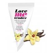 Съедобное согревающее массажное масло Love Me Tender Vanilla с ароматом ванили - 10 мл. - Love to Love - купить с доставкой в Новочебоксарске