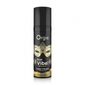 Съедобный гель Dual Vibe Pina Colada с эффектом вибрации и вкусом коктейля пина колада - 15 мл. - ORGIE - купить с доставкой в Новочебоксарске